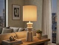 Lampa de masa, Mauro Ferretti, Tribal, 1 x E27, 40W, 22.5x57 cm, ceramica, multicolor