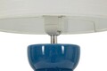 Lampa de masa, Mauro Ferretti, Torr, 1 x E27, 40W, 25x46 cm, ceramica, albastru/alb