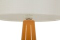 Lampa de masa, Mauro Ferretti, Gress, 1 x E27, 40W, 30x51.5 cm, ceramica, galben mustar/alb