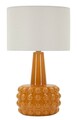 Lampa de masa, Mauro Ferretti, Gress, 1 x E27, 40W, 30x51.5 cm, ceramica, galben mustar/alb