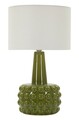 Lampa de masa, Mauro Ferretti, Gress, 1 x E27, 40W, 30x51.5 cm, ceramica, verde/alb