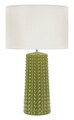 Lampa de masa, Mauro Ferretti, Gliss, 1 x E27, 40W, 30x52 cm, ceramica, verde/alb