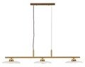 Candelabru, Mauro Ferretti, Emily, 3 x E27, 40W, 100x24x18 cm, fier/sticla, auriu/transparent