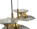 Candelabru, Mauro Ferretti, Emily, 5 x E27, 40W, 100x24x18 cm, fier/sticla, auriu/gri