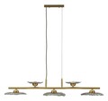 Candelabru, Mauro Ferretti, Emily, 5 x E27, 40W, 100x24x18 cm, fier/sticla, auriu/gri
