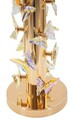 Lampa de masa, Mauro Ferretti, Butterfly, 1 x E27, 40W, 35x74 cm, fier/sticla, auriu/alb
