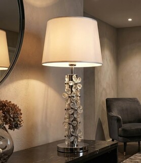 Argintiu;Alb, Lampa de masa