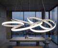 Candelabru, Mauro Ferretti, Glovy, banda LED integrata, 65W, 3000K / 4000K / 6000K, 55x120 cm, aluminiu/fier, alb