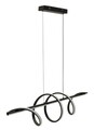 Candelabru, Mauro Ferretti, Spiral, banda LED integrata, 65W, 3000K / 4000K / 6000K, 101x25x30-150 cm, aluminiu/fier, negru/alb