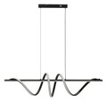Candelabru, Mauro Ferretti, Spiral, banda LED integrata, 65W, 3000K / 4000K / 6000K, 101x25x30-150 cm, aluminiu/fier, negru/alb