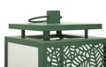 Set 2 felinare, Mauro Ferretti, Hall, 15x14.5x41.5 cm, metal/sticla temperata, verde
