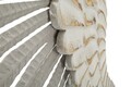 Set 2 decoratiuni de perete, Mauro Ferretti, Wings, 43.8x104 cm, fier, alb prespalat