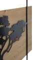Set 3 decoratiuni de perete, Mauro Ferretti, Lagos, 204x80 cm, fier/MDF, negru, maro