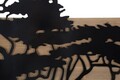 Set 3 decoratiuni de perete, Mauro Ferretti, Lagos, 204x80 cm, fier/MDF, negru, maro