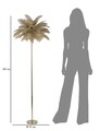Lampadar, Mauro Ferretti, Palm Cammello, 3 x E14, 40W, 55x160 cm, fier/plastic, auriu/camel