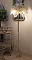 Lampadar, Mauro Ferretti, Palm Cammello, 3 x E14, 40W, 55x160 cm, fier/plastic, auriu/camel