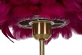 Lampa de masa, Mauro Ferretti, Feather, 1 x E27, 40W, 30x50 cm, fier/plastic, auriu/bordo