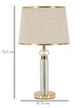 Lampa de masa, Mauro Ferretti, Praga, 1 x E27, 40W, 30x52.5 cm, fier/sticla, auriu