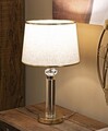 Lampa de masa, Mauro Ferretti, Praga, 1 x E27, 40W, 30x52.5 cm, fier/sticla, auriu