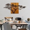 Decoratiune de perete, Acacia Tree, Lățime: 144 cm Înălțime: 70 cm Adâncime: 3 cm, Multicolor
