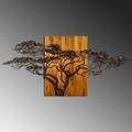 Decoratiune de perete, Acacia Tree, Lățime: 144 cm Înălțime: 70 cm Adâncime: 3 cm, Multicolor