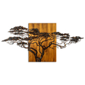 Decoratiune de perete, Acacia Tree, Lățime: 144 cm Înălțime: 70 cm Adâncime: 3 cm, Multicolor
