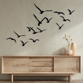 Decoratiune de perete, Migration, Pasărea nr. 1: 29 x 18 cm (1 bucată) , Negru