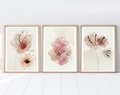 Set 3 tablouri decorative, Huhu205, Lemn masiv, Multicolor