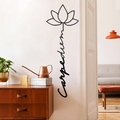 Decoratiune de perete, Carpe Diem 4, Dimensiune: 21 x 60 cm, Negru