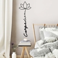 Decoratiune de perete, Carpe Diem 4, Dimensiune: 21 x 60 cm, Negru