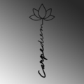 Decoratiune de perete, Carpe Diem 4, Dimensiune: 21 x 60 cm, Negru