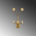 Cuier de perete, Giraffe-A, Dimensiuni: 24 x 16 cm Înălțime: 40 cm, Auriu