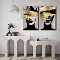 Set 2 tablouri decorative, 2P4570GSC-019, Lemn, Multicolor