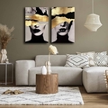 Set 2 tablouri decorative, 2P4570GSC-019, Lemn, Multicolor