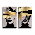 Set 2 tablouri decorative, 2P4570GSC-019, Lemn, Multicolor