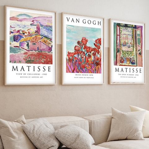 Set 3 tablouri decorative, Huhu268, Lemn masiv, Multicolor