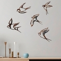 Decoratiune de perete, Birds-2, Dimensiune 1: 19 x 14 cm, Multicolor