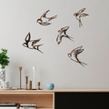 Decoratiune de perete, Birds-2, Dimensiune 1: 19 x 14 cm, Multicolor