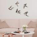 Decoratiune de perete, Birds-2, Dimensiune 1: 19 x 14 cm, Multicolor
