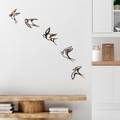 Decoratiune de perete, Birds-2, Dimensiune 1: 19 x 14 cm, Multicolor
