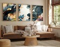 Set 3 tablouri decorative, Huhu217, Lemn masiv, Multicolor
