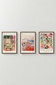 Set 3 tablouri decorative, Artvmodel1-Kahve, MDF, Multicolor