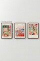 Set 3 tablouri decorative, Artvmodel1-Kahve, MDF, Multicolor