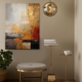 Tablou decorativ, KNV10097, Rama din lemn (grosime 3 cm), Multicolor