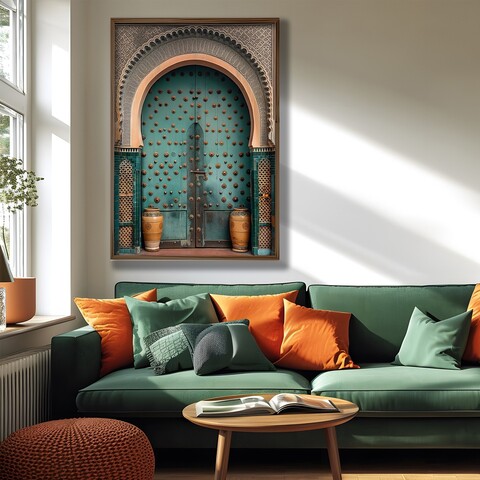 Tablou decorativ, GE128-L, Lemn, Multicolor