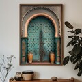 Tablou decorativ, GE128-L, Lemn, Multicolor
