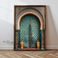 Tablou decorativ, GE128-L, Lemn, Multicolor