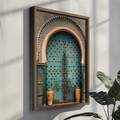 Tablou decorativ, GE128-L, Lemn, Multicolor