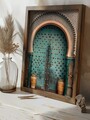 Tablou decorativ, GE128-L, Lemn, Multicolor
