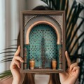 Tablou decorativ, GE128-L, Lemn, Multicolor